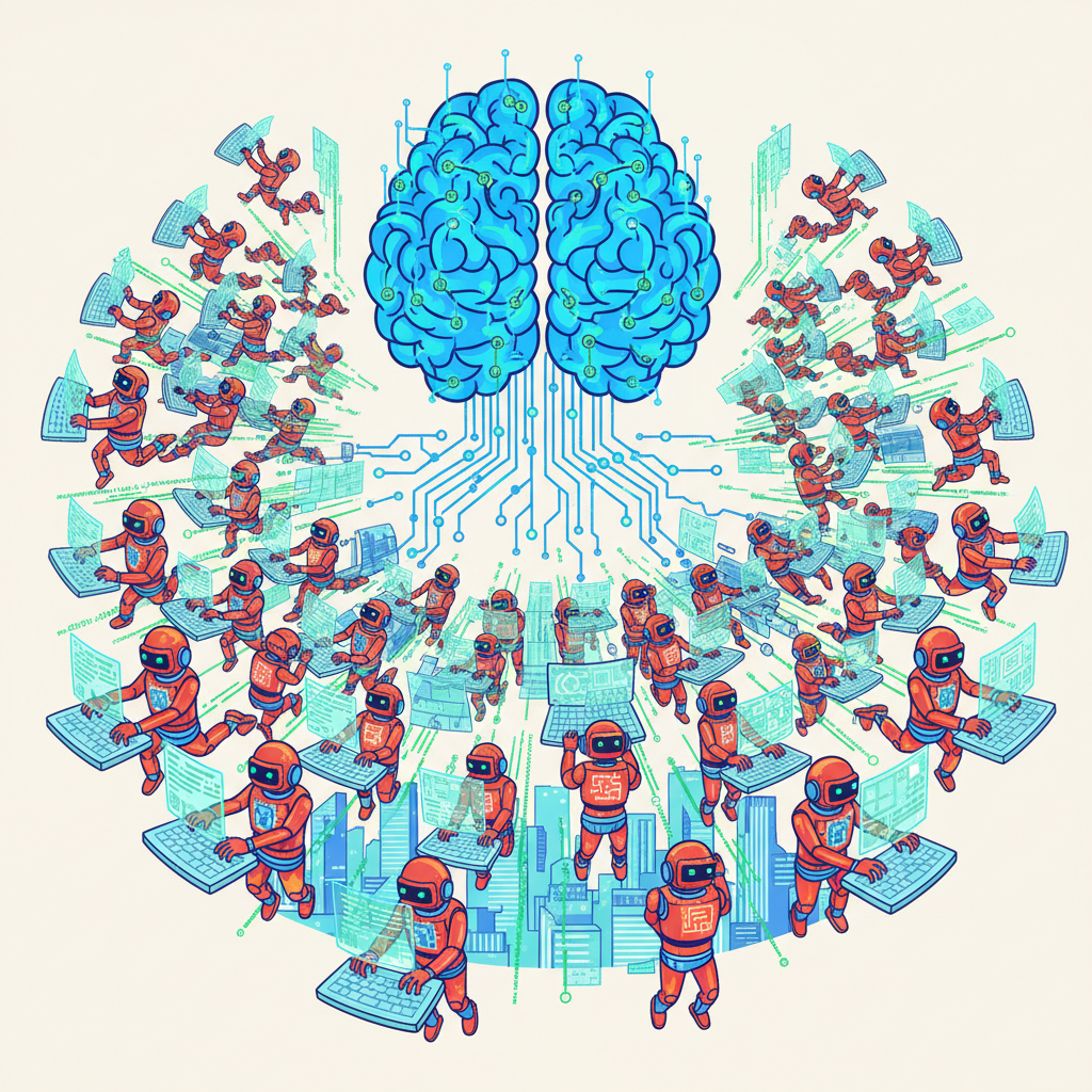 Chinesische KI lässt 300 Agenten gleichzeitig codieren