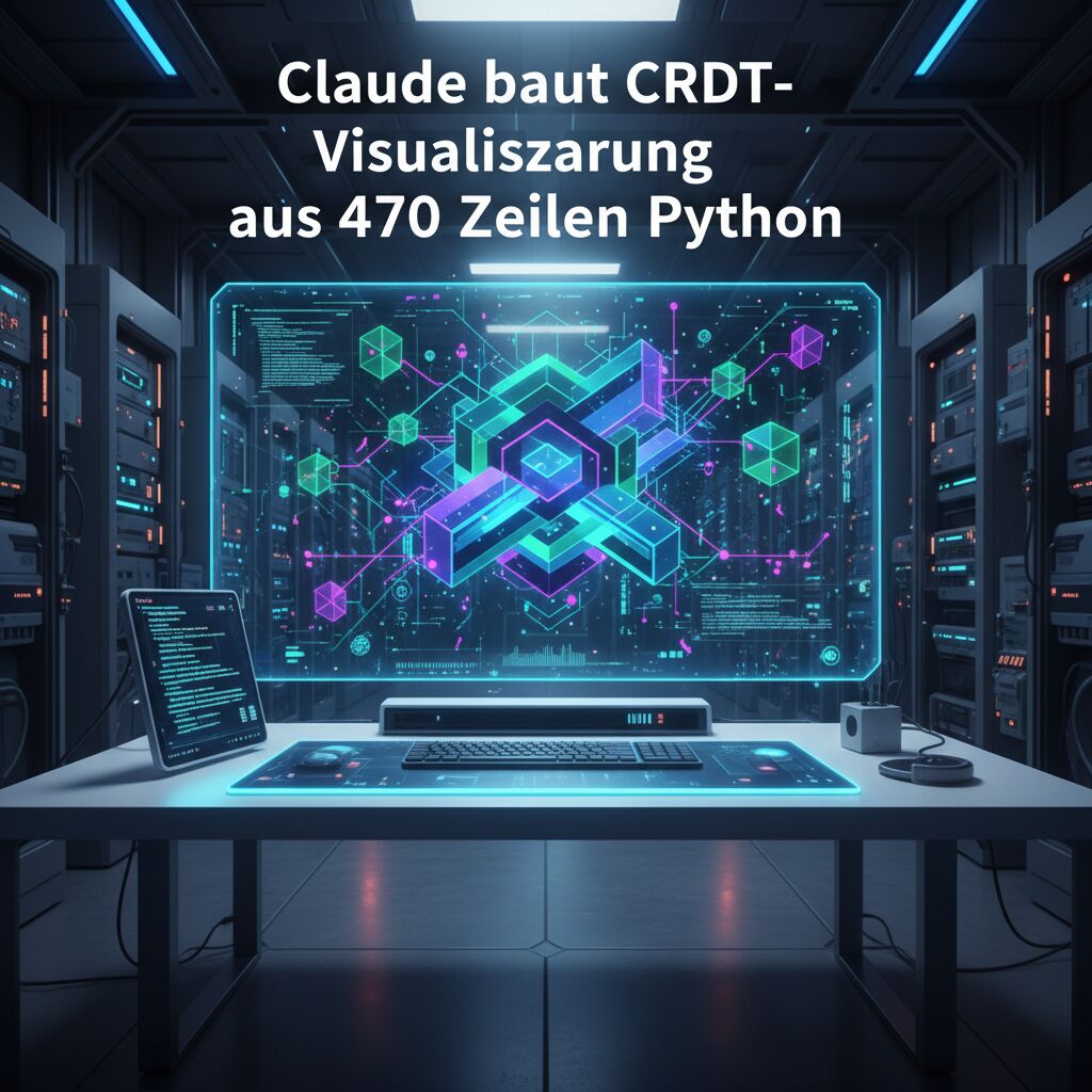 Claude baut CRDT-Visualisierung aus 470 Zeilen Python