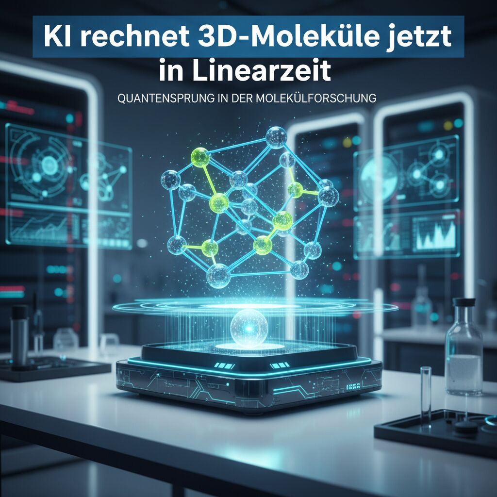 KI rechnet 3D-Moleküle jetzt in Linearzeit