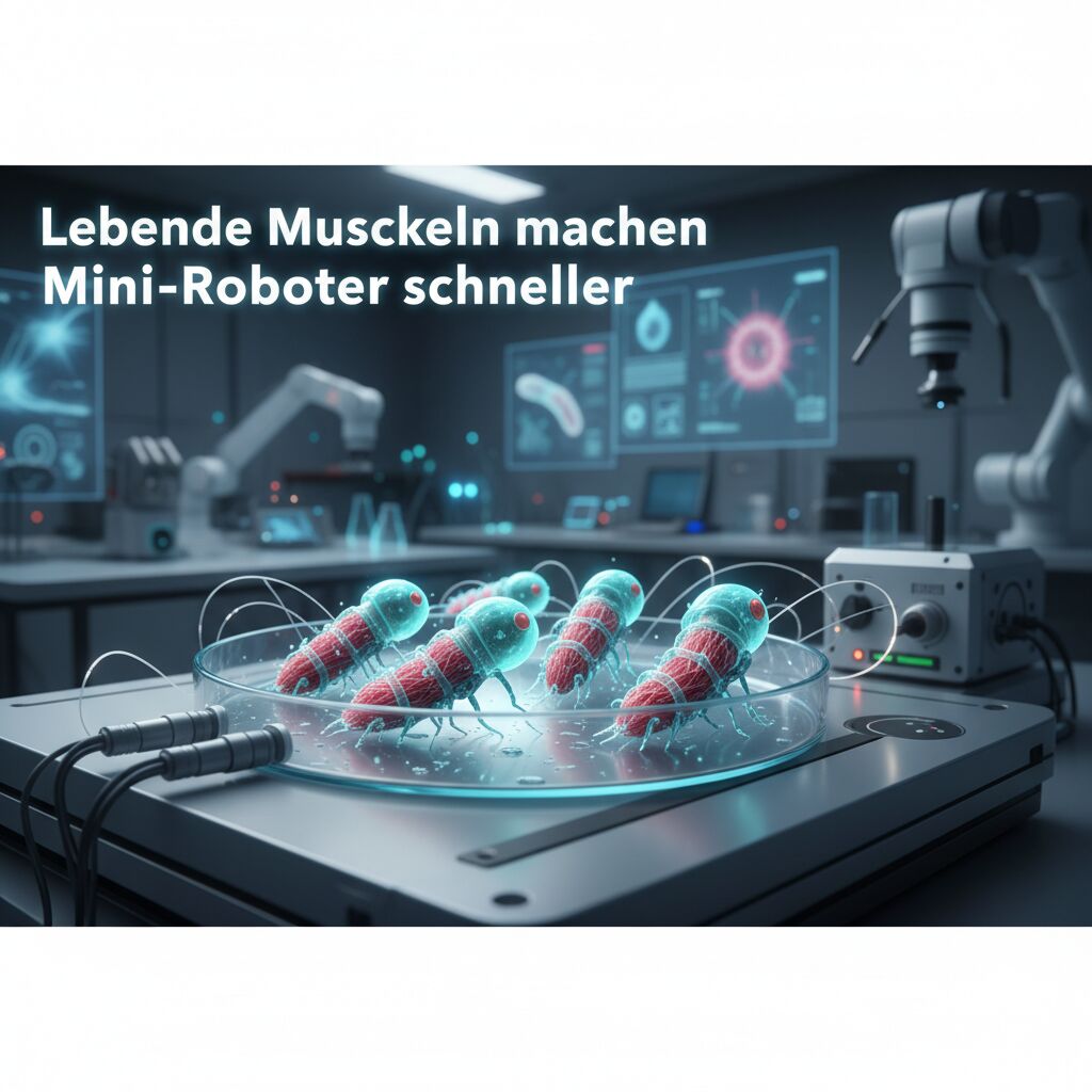 Lebende Muskeln machen Mini-Roboter schneller