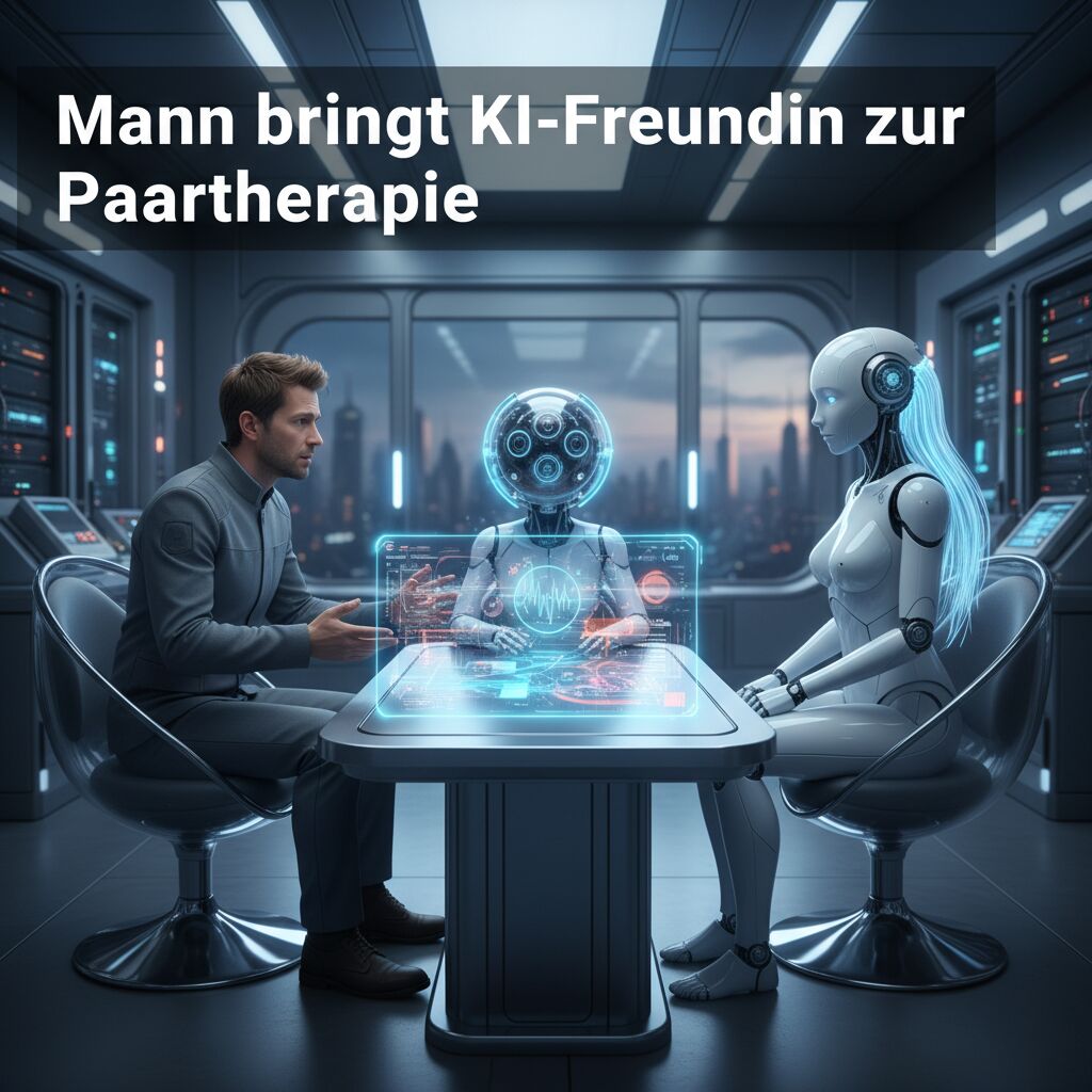 Mann bringt KI-Freundin zur Paartherapie