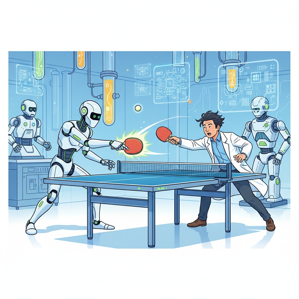 Sony-Roboter schlägt Elite-Spieler im Tischtennis