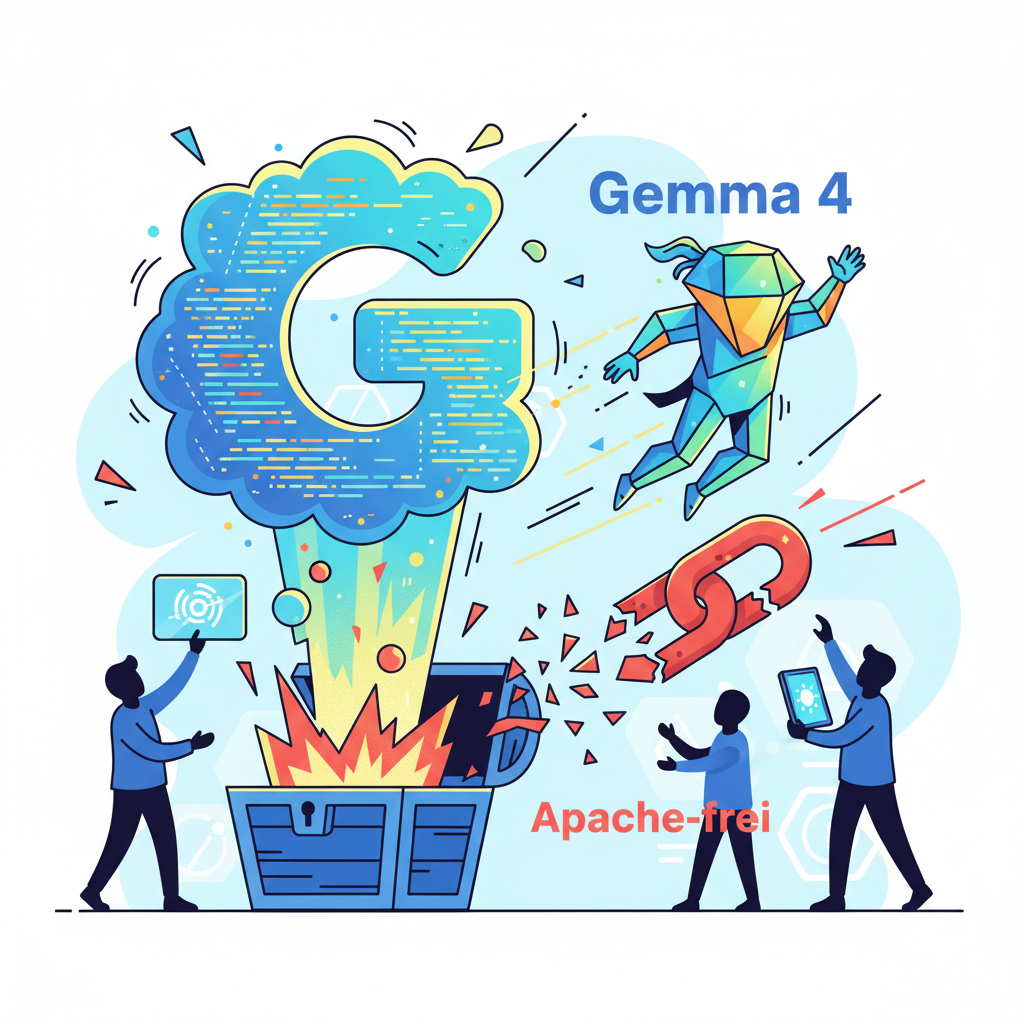 Google schenkt Entwicklern Gemma 4 — Apache-frei