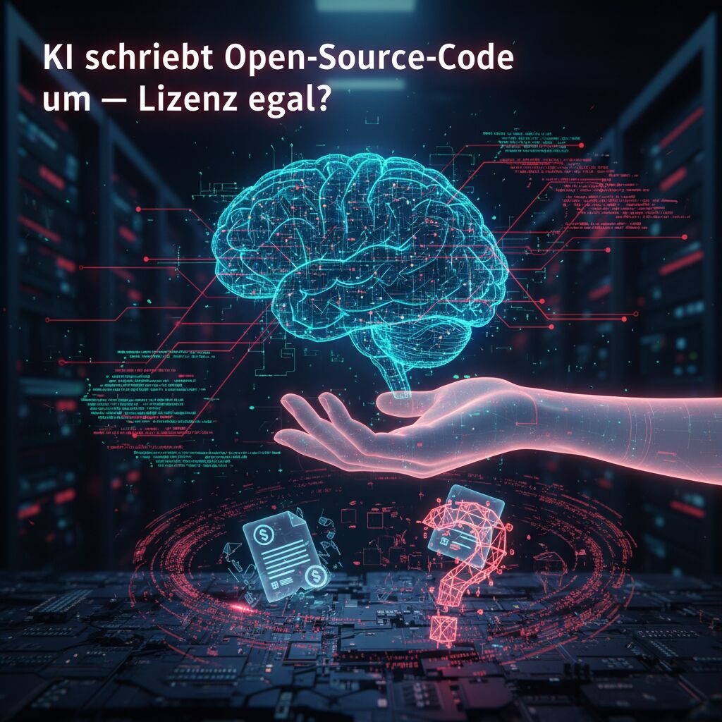 KI schreibt Open-Source-Code um — Lizenz egal?