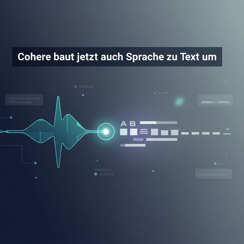 Cohere baut jetzt auch Sprache zu Text um